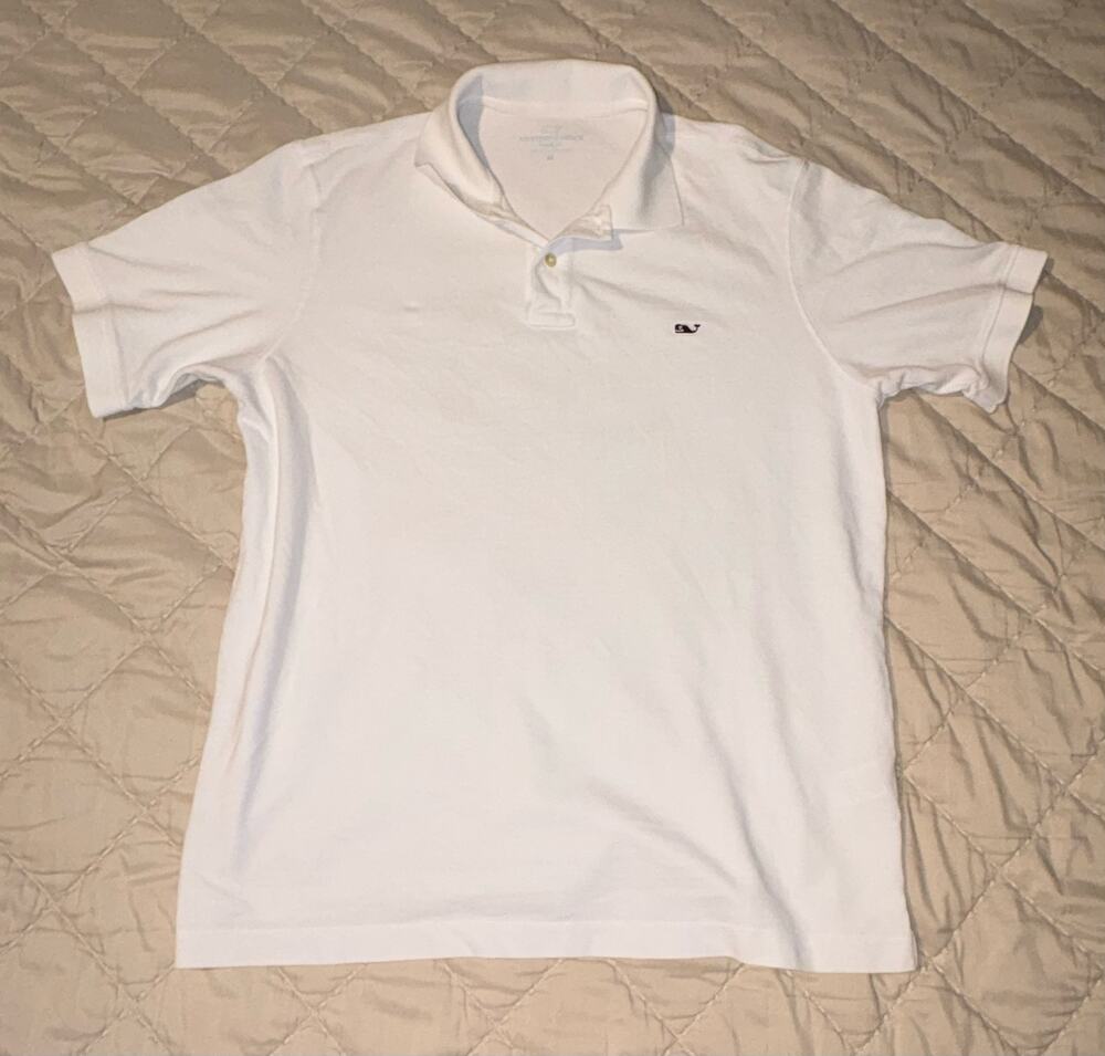 Vineyard Vines Men’s White Polo Shirt - Size M